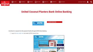 CIGNAL TV - United Coconut Planters Bank Online Banking