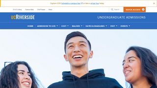 UCR Admissions - University of California, Riverside