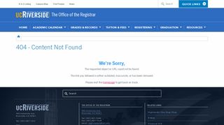 R'web Self-service Resources - UCR Registrar's Office - University of ...