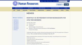 Monthly UC Retirement System Workshops for 1976 Tier Members ...