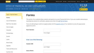 Forms - UCSB Office of Financial Aid and Scholarships