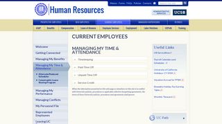 Managing My Time & Attendance | UCSB Human Resources