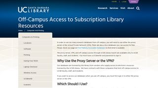 Off-Campus Access to Subscription Library Resources | UCSB Library