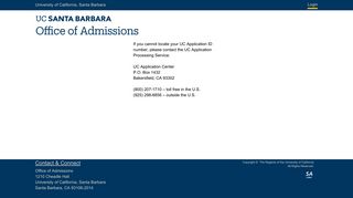 UC Santa Barbara Admissions Portal - - UCSB Admissions