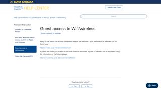 Guest access to Wifi/wireless – UCSB Support Desk Collaboration