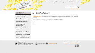 U-Mail WebAccess - UCSB U-Mail