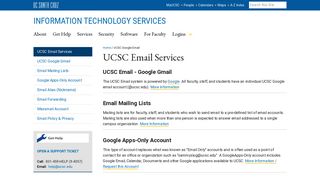 UCSC Email Services - UC Santa Cruz