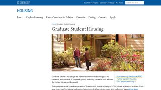 Graduate Student Housing - UCSC Housing