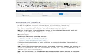 the UCSF Housing Portal