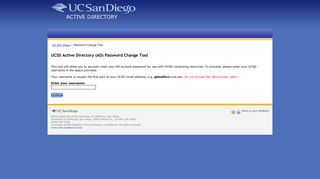 UCSD :: Password Change Tool