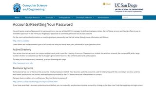 Accounts/Resetting Your Password | Computer Science ... - UCSD CSE