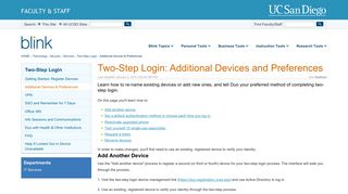 Two-Step Login: Additional Devices and Preferences