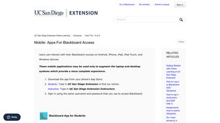 Mobile: Apps for Blackboard Access – UC San Diego Extension ...