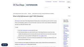 What is my MyExtension login? SSO (Students) – UC San Diego ...