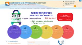 CAPS - UC San Diego Student Counseling & Psychological Services