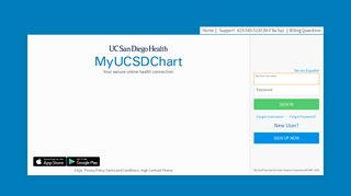 MyChart - Login Page - UCSD My Chart
