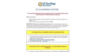 Learning Center - Intermediate Page - UC San Diego Health