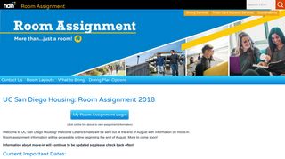 HDH | Undergrad Housing Room Assignment - UCSD HDH