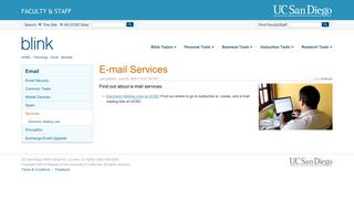 E-mail Services - Blink