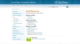 Email Resources - Educational Technology Services