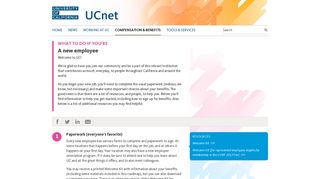 A new employee | UCnet