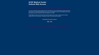 UCSF Medical Center - Outlook Web Access