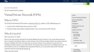 Virtual Private Network (VPN) | Current Students | UCSF