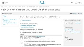 Cisco UCS Virtual Interface Card Drivers for ESX Installation Guide ...
