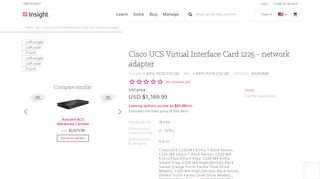 Product | Cisco UCS Virtual Interface Card 1225 - network adapter