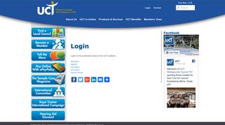 Login | UCT - United Commercial Travelers