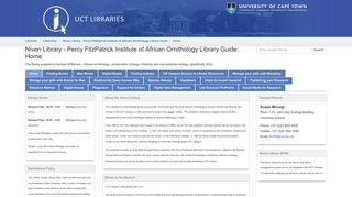 Off Campus Access to Library Resources - Niven ... - LibGuides - UCT