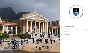 Sign In - Vula - UCT