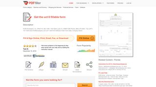 Uct 6 Fillable Form - Fill Online, Printable, Fillable, Blank | PDFfiller