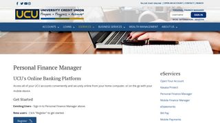 Personal Finance Manager - University Credit Union
