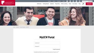 MyUCW Portal | University Canada West
