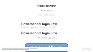 Powerschool login ucw – Princeton Kurth