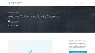 Welcome To Your New Udacity Classroom | Udacity
