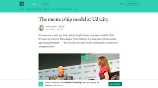 The mentorship model at Udacity – MentorCruise Blog