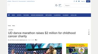 UD dance marathon raises $2 million for childhood cancer charity ...