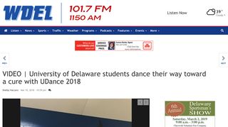 VIDEO | University of Delaware students dance their way toward a ...