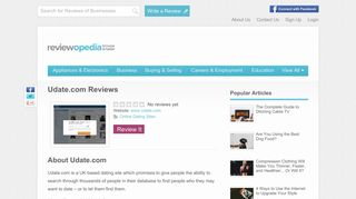 Udate.com Reviews - Legit or Scam? - Reviewopedia