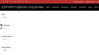 email | University of the District of Columbia - Udc.edu