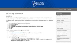 UD Exchange Online: Email