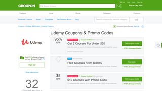 95% off Udemy Coupons, Promo Codes & Deals 2019 - Groupon