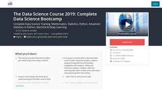 The Data Science Course 2019: Complete Data ... - Udemy for Business