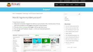 How do I log into my Udemy account? - Remote Chess Academy