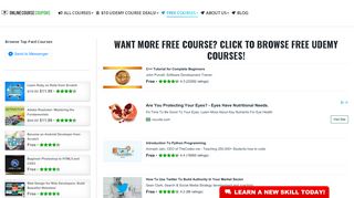 Free Udemy Courses | Online Course Coupons | Featuring Skillshare ...