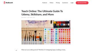 The Ultimate Guide to Teaching Online for Udemy, Skillshare, and More
