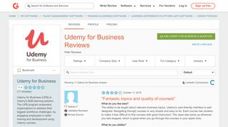 Udemy for Business Reviews 2018 | G2 Crowd