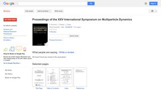 Proceedings of the XXV International Symposium on Multiparticle Dynamics